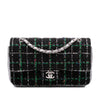 Chanel Medium Classic Quilted Tweed and Metallic Lambskin Double Flap Secondhand