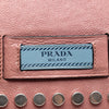Prada Glace Calfskin Studded Etiquette Flap Secondhand