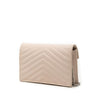 Saint Laurent Grain De Poudre Chevron Cassandre Envelope Chain Wallet Secondhand