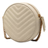 Saint Laurent Grain De Poudre Chevron Round Vinyle Camera Bag Secondhand