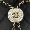 Chanel Quilted Velvet Crystal Pearl Crush Bucket Bag Secondhand