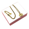 Dior Gold Plated CD Logo Pendant Necklace Secondhand