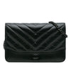 Chanel Chevron Aged Calfskin Gabrielle Wallet On Chain Secondhand
