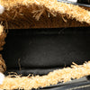 LOEWE Small Raffia and Leather Gate Top Handle Bag Secondhand