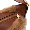 Celine Shearling and Leather Romy Shoulder Bag Secondhand