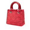 Dior Medium Tweed Fringe Rhinestone Lady Dior Secondhand