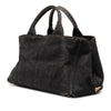 Prada Denim Canapa Logo Satchel Secondhand
