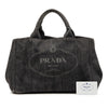Prada Denim Canapa Logo Satchel Secondhand