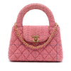 Chanel Nano Quilted Tweed Kelly Shopper Bag Secondhand