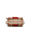 Burberry Small Suede Trimmed Haymarket Check Coated Canvas Canterbury Tote Secondhand