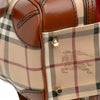 Burberry Small Suede Trimmed Haymarket Check Coated Canvas Canterbury Tote Secondhand