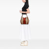 Burberry Small Suede Trimmed Haymarket Check Coated Canvas Canterbury Tote Secondhand
