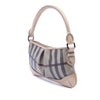 Secondhand Burberry Smoke Check Coated Canvas Shoulder Bag