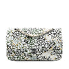 Chanel Medium Classic Chevron Tweed Floral Double Flap Secondhand