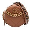 Chanel Mini Round 19 Clutch with Strap Secondhand