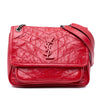 Secondhand Saint Laurent Baby Crinkled Calfskin Monogram Niki Bag