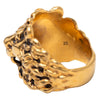 Gucci Gold Plated Lion Head Ring Secondhand