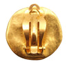 Chanel CC Gold Plated Round Clip On Earrings Secondhand