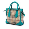 Burberry Small Haymarket Check Coated Canvas Honeywood Tote Secondhand