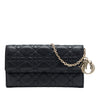 Dior Lambskin Cannage Lady Dior Wallet On Chain Secondhand