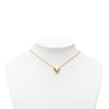 Louis Vuitton Gold Plated Essential V Necklace Secondhand