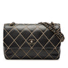 Chanel CC Calfskin Wild Stitch Flap Secondhand