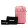 Chanel Tweed Chain Around Phone Holder Secondhand