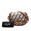 Celine Small Maillon Triomphe Jacquard and Calfskin Crecy Crossbody Secondhand