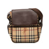 Burberry Haymarket Check Coated Canvas Flap Crossbody Secondhand