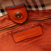 Burberry Small Leather Trimmed Haymarket Check Coated Canvas Canterbury Tote Secondhand