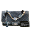 Chanel Paris Dubai Medium Quilted Denim Pompom Flap Secondhand