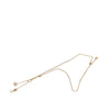 Dior Gold Plated Strass Embellished Faux Pearl CD Tribal Long Necklace Secondhand