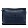 LOEWE Embossed Anagram Leather Repeat T Clutch Secondhand