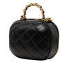 Chanel Quilted Lambskin CC Bubble Vanity Case With Chain Secondhand