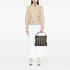 Fendi Pequin Canvas Shoulder Bag Secondhand