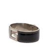 Gucci Leather and Brass G Cuff Bracelet Secondhand