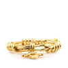 Chanel Gold Plated CC Engraved Cross Bracelet Secondhand
