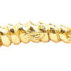 Chanel Gold Plated CC Engraved Cross Bracelet Secondhand