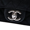 Chanel CC Quilted Iridescent Fabric East West Flap Secondhand