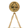 Chanel CC Gold Plated Quilted Flap Bag Brooch Secondhand