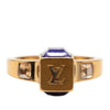 Secondhand Louis Vuitton Gold Plated Crystal Gamble Cocktail Ring M