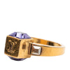 Secondhand Louis Vuitton Gold Plated Crystal Gamble Cocktail Ring M