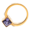 Secondhand Louis Vuitton Gold Plated Crystal Gamble Cocktail Ring M