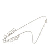 Dior Brass Crystal Embellished Triple Spell Out Charm Necklace Secondhand