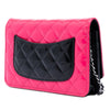 Chanel CC Bicolor Quilted Patent Wallet on Chain Secondhand