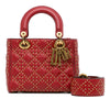 Dior Small Lambskin Cannage Studded Supple Lady Dior Secondhand