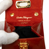 Ferragamo Mini Patent Gancini Lock Chain Bag Secondhand