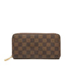 Louis Vuitton Damier Ebene Zippy Long Wallet Secondhand