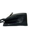 Ferragamo Croc Embossed Leather Vara Bow Satchel Secondhand