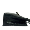 Ferragamo Croc Embossed Leather Vara Bow Satchel Secondhand